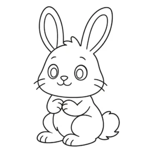 Desenhos de coelho para imprimir e colorir - educação infantil (página 1)